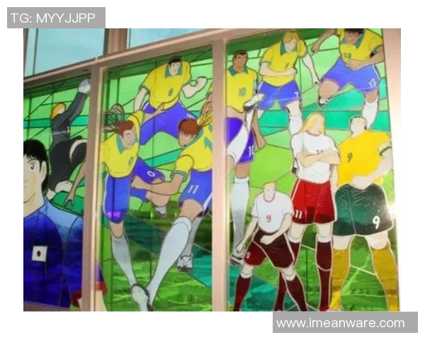 足球明星玻璃画艺术作品欣赏展现球场魅力与运动精神的完美结合